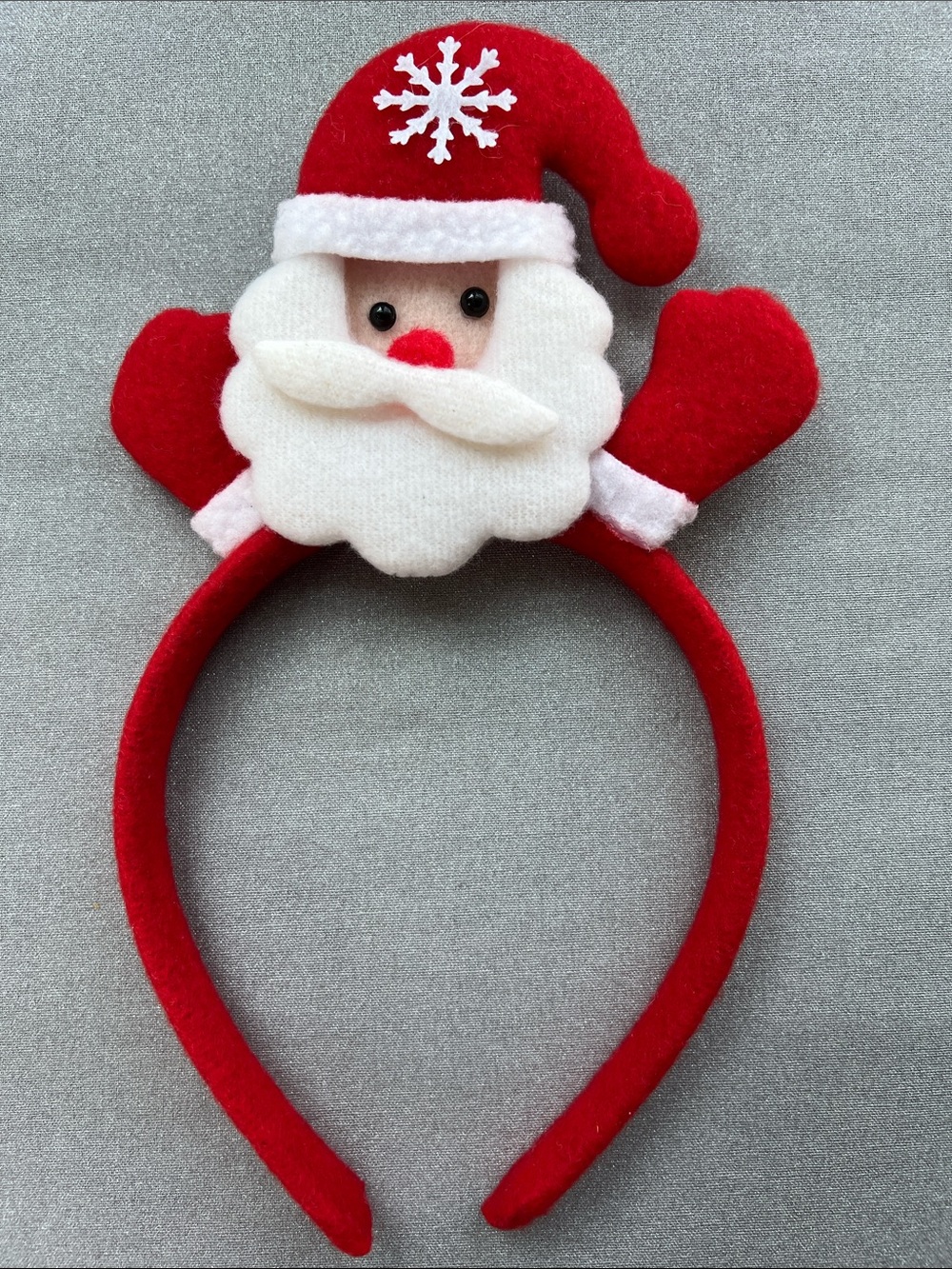 Kids Festive Red & White Santa Headband